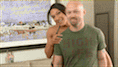 Muscle Goddess Kelly Knocks Out Mike!